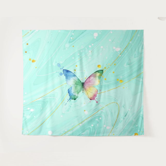Schmetterling Wandteppich (Vorderseite (Horizontal))