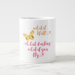 Schmetterling - Was ist, wenn ich stürze? - Inspir Jumbo-Tasse