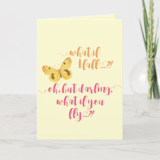 Schmetterling - Was ist, wenn ich stürze? - Inspir Karte
