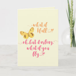 Schmetterling - Was ist, wenn ich stürze? Inspirat Karte