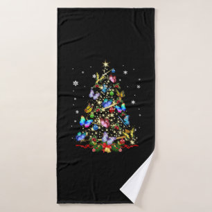 Schmetterling Weihnachtsschaum Frauen Mädchen Weih Badehandtuch