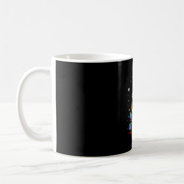 Schmetterling Weihnachtsschaum Frauen Mädchen Weih Kaffeetasse (Links)