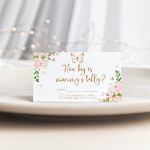 Schmetterling wie groß ist der Bauch der Mama Begleitkarte