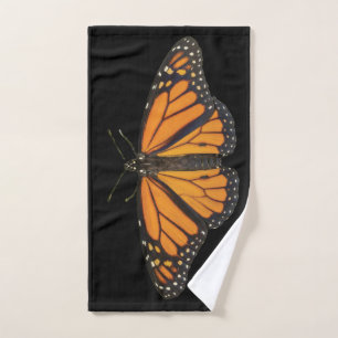 Schmetterling Wings Monarch-Orangen-Flügel-Foto Badhandtuch Set
