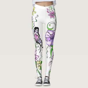Schmetterling-Wirbel Leggings
