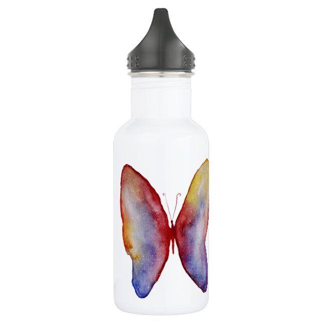 Schmetterling Zeichnend Wasserflasche (532 ml), we (Links)