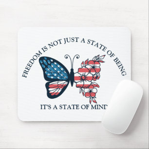 Schmetterling zum 4. Juli Mousepad