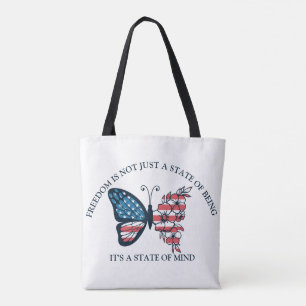 Schmetterling zum 4. Juli Tasche