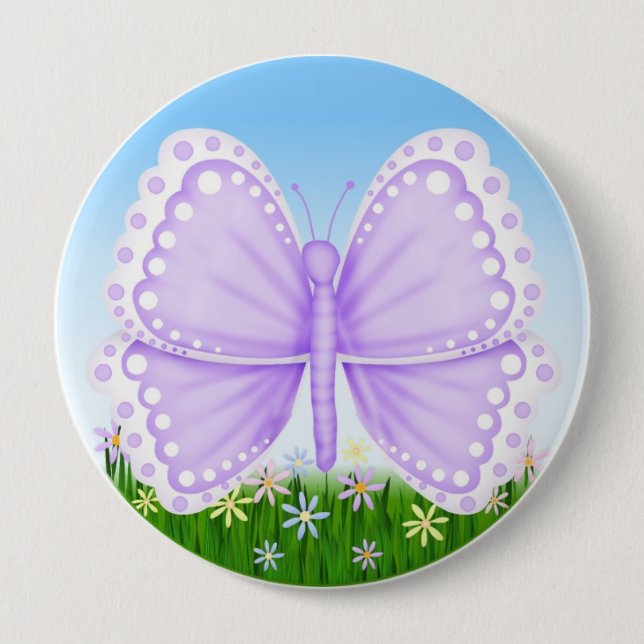 Schmetterling zurück zu Schule, Button (Vorderseite)