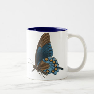 Schmetterling Zweifarbiges Keramik-Mug Zweifarbige Tasse