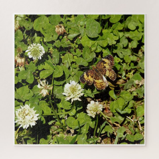 Schmetterling zwischen Blumen (Vertikal)