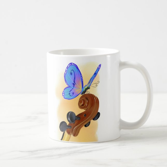 Schmetterlingcello-Tasse Kaffeetasse (Rechts)