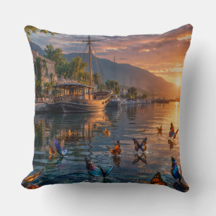 Schmetterlinge am Hafen Kissen