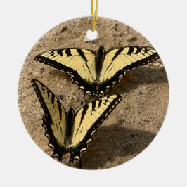 Schmetterlinge am Strand Keramik Ornament