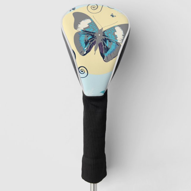 Schmetterlinge am Tag Golf Headcover (Vorderseite)