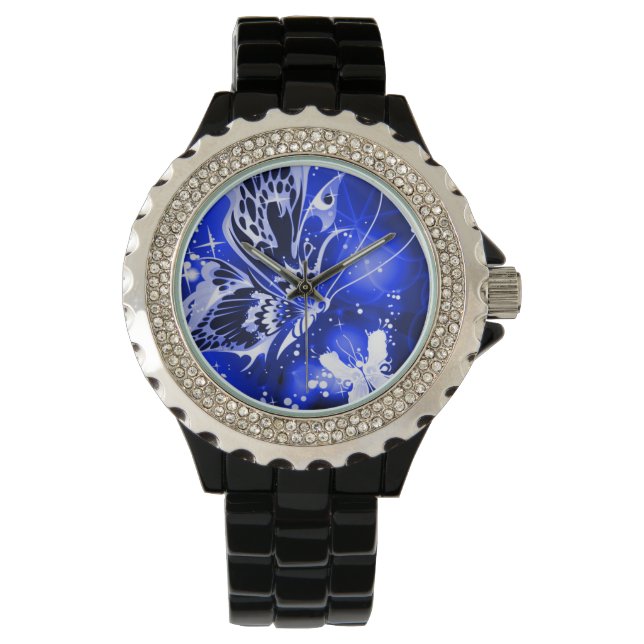 Schmetterlinge Armbanduhr (Vorderseite)