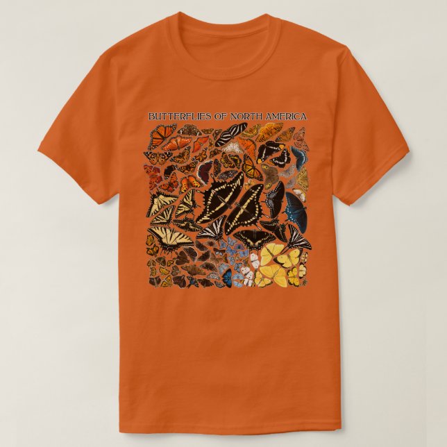 Schmetterlinge aus Nordamerika T-Shirt (Design vorne)