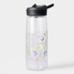 Schmetterlinge aus Regenbogen individuelle Name So Trinkflasche<br><div class="desc">Niedliche kleine grafische Kontur Schmetterlinge personalisiert Collage Text Name Wasser Flasche. Diese niedliche personalisierte Flasche ist in lila, aqua-blauen, hellrosa, kalk-grün, weichgelben Farbtönen. Derzeit liest Sophie kann auch mit Ihrem eigenen kurzen Namen angepasst werden. Andere Namen und Farben und passende Produkte stehen zur Verfügung oder kontaktieren Sie mich für Namensfragen....</div>