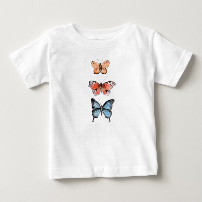 Schmetterlinge Baby T-shirt (Vorderseite)