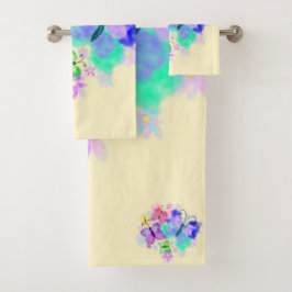 Schmetterlinge Badehandtücher Malerei Badhandtuch Set