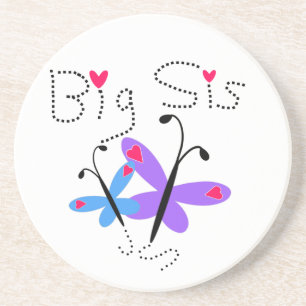 Schmetterlinge Big Sis Geschenke Getränkeuntersetzer