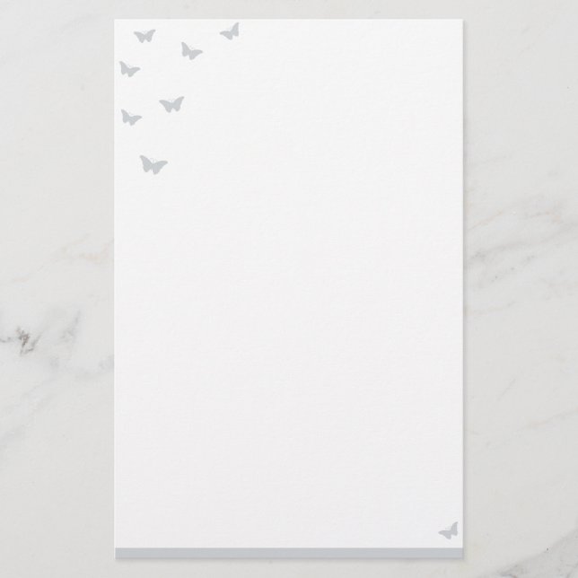 Schmetterlinge Briefpapier (Vorderseite)