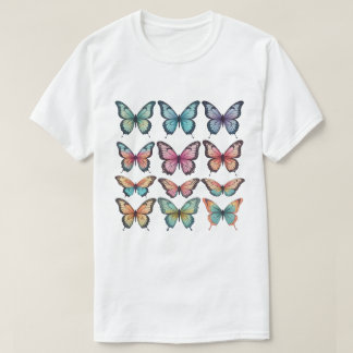 Schmetterlinge Clip Art T-Shirt