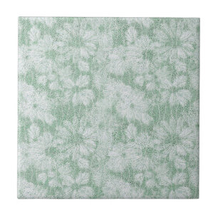 Schmetterlinge Daisy Textured in Soft Minze Green Fliese