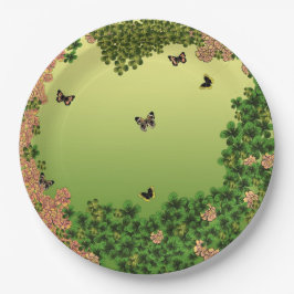 Schmetterlinge des Morgens Pappteller