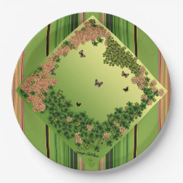 Schmetterlinge des Morgens/Streifen Pappteller