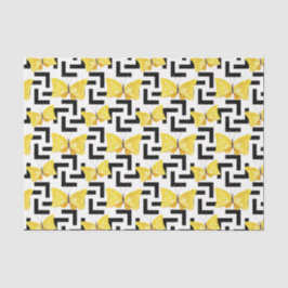 Schmetterlinge (Design 34 Gelb/Orange Serie) Seidenpapier