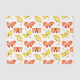 Schmetterlinge (Design 50 Gelb/Orange Serie) Seidenpapier