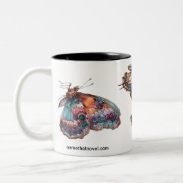 Schmetterlinge, die die neuartige Kaffee-Tasse nen Zweifarbige Tasse