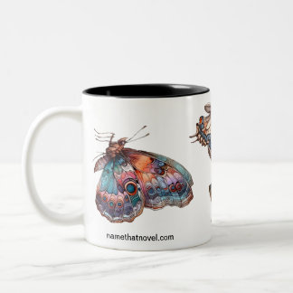 Schmetterlinge, die die neuartige Kaffee-Tasse nen Zweifarbige Tasse
