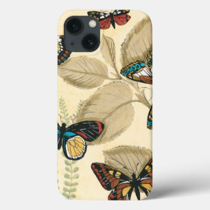 Schmetterlinge, die über Blätter gleiten iPhone 13 Hülle