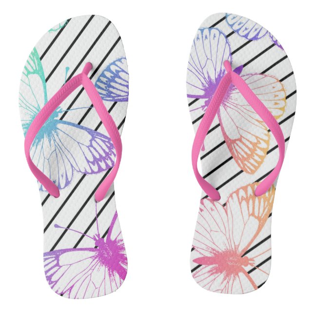 Schmetterlinge Drehend Flop Sandalen (Fußbett)
