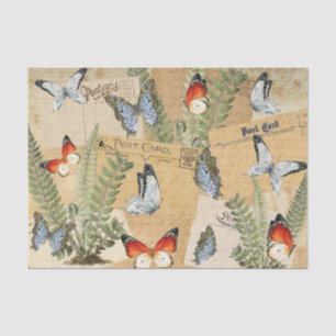 Schmetterlinge & Farne Seidenpapier