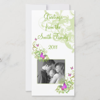 Schmetterlinge Feiertagskarte