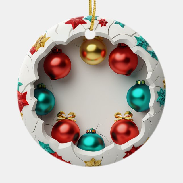 Schmetterlinge festliche Fragmente Keramik Ornament (Vorne)