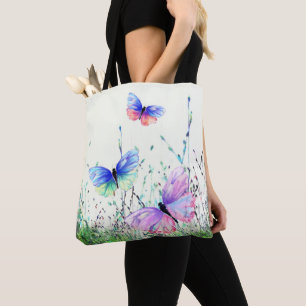Schmetterlinge flatternder Taschenfeder Tasche