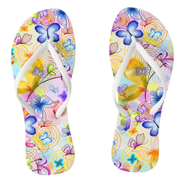Schmetterlinge Flip Flops Spring Joy (Fußbett)