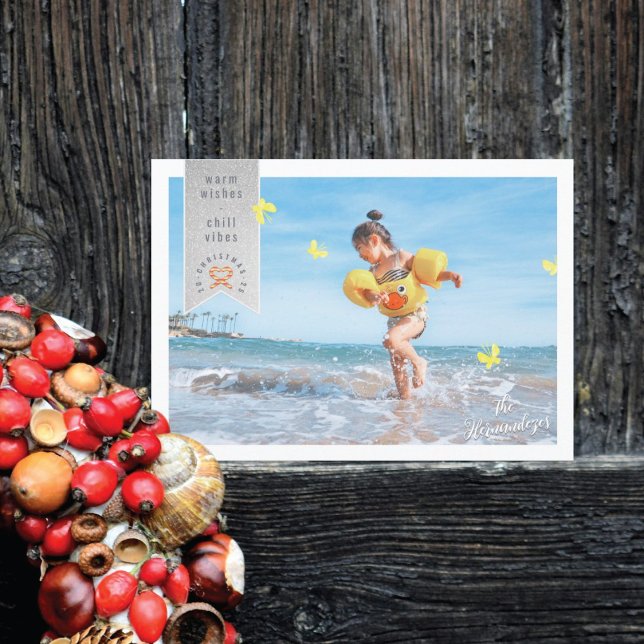 Schmetterlinge Foto Weihnachtskarte Einladung (Von Creator hochgeladen)