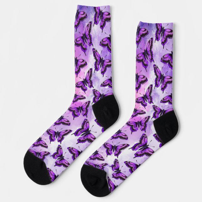 Schmetterlinge für den Sieg Socken (Linkes Detail)