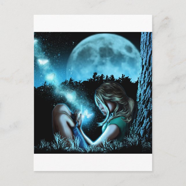 Schmetterlinge für Mädchen Postkarte (Vorderseite)