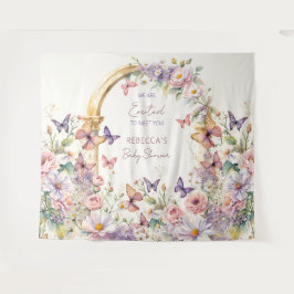 Schmetterlinge Garten Babydusche Foto Hintergrund Wandteppich