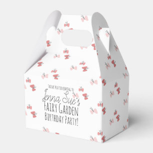 Schmetterlinge Garten Geburtstag Pink   Geschenkschachtel