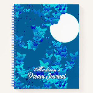 Schmetterlinge gegen ein Blue Night Sky Dream Jour Notizbuch