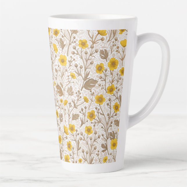 Schmetterlinge, gelb und braun milchtasse (Rechts)