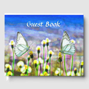 Schmetterlinge Gelbe Blumen Blauer Himmel Gästebuch