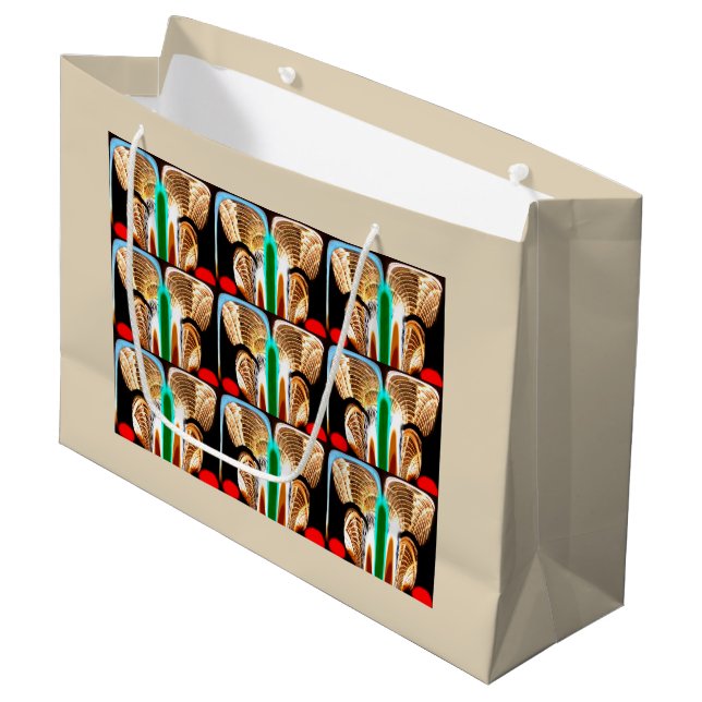 Schmetterlinge Große Geschenktüte (Vorderseite Schrägansicht)